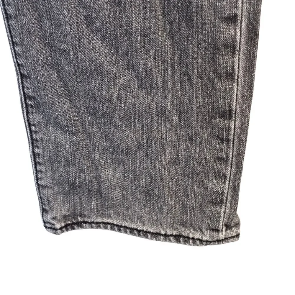 Levi's 501 Men's 32x32 Striaght Fit Stone Washed Gray Denim Jeans 501-6275